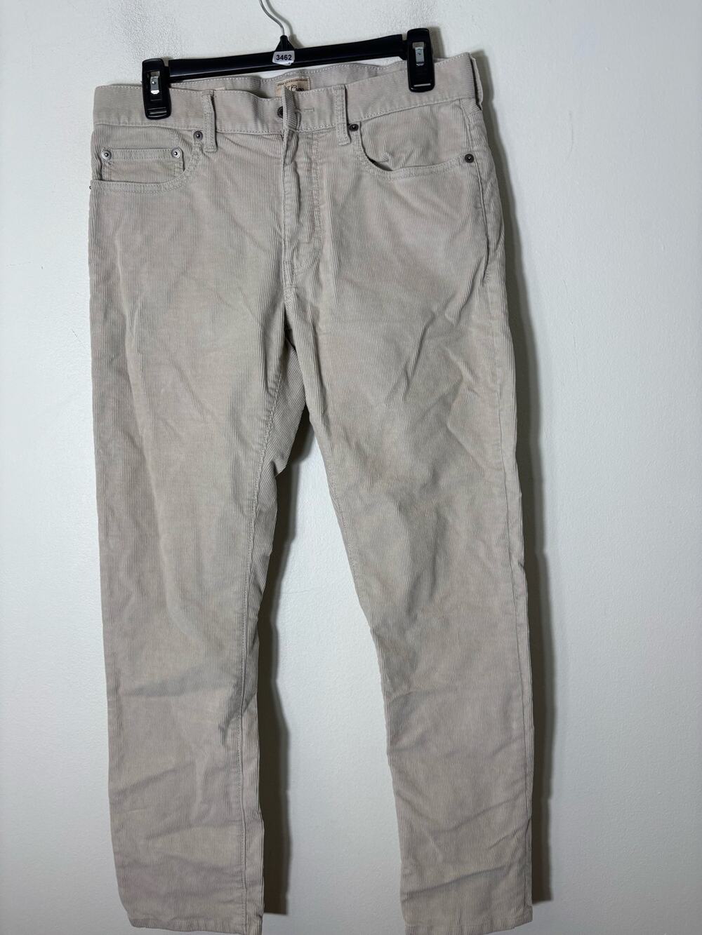 Men's J Crew Light Tan 5 Pocket Cords Sz 30x30